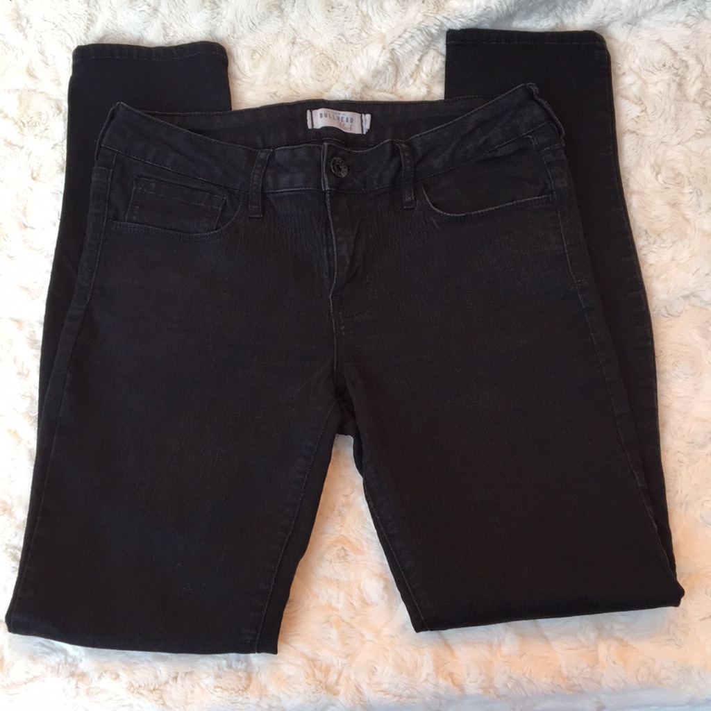 Euc Bullhead Black Skinny Jeans Sz11-Juniors